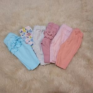 Lot of 6 pairs of Carters Preemie Pants